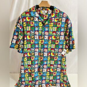 Disney Parks Toy Story 4 Men's Button Down Shirt Size Medium W/tag MSRP $59.99